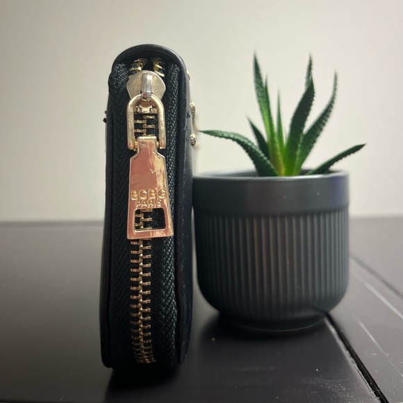 BCBG Black and Gold Studded Wallet - Picture 9 of 10